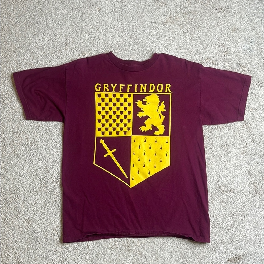 Warner Bros Gryffindor Crest Red and Yellow Tee